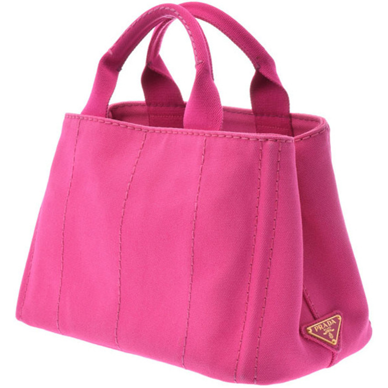 

Prada Pink Canvas Tote