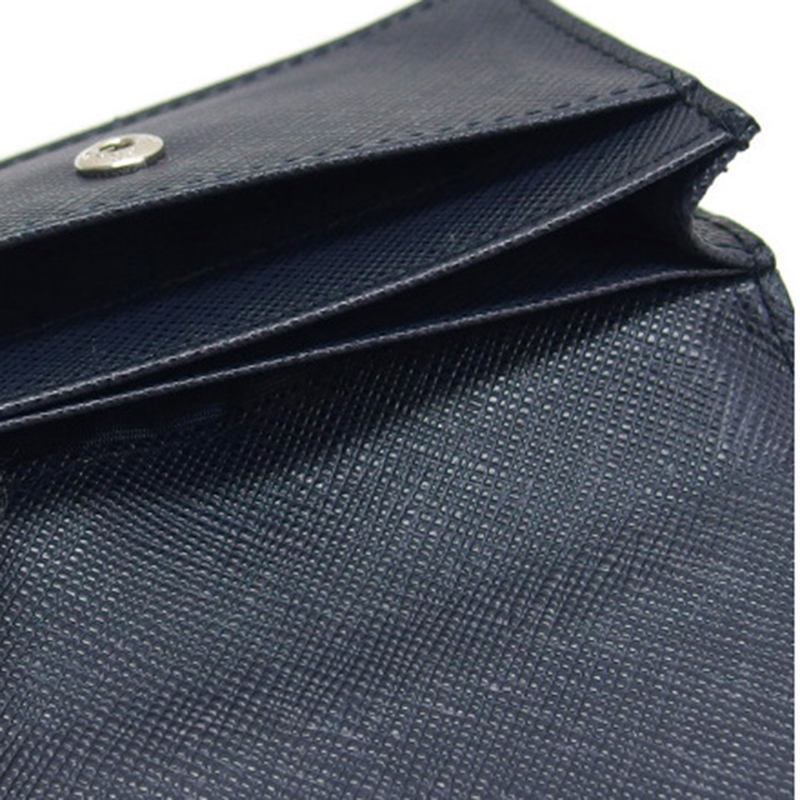 

Prada Navy Blue Saffiano Leather Card Holder