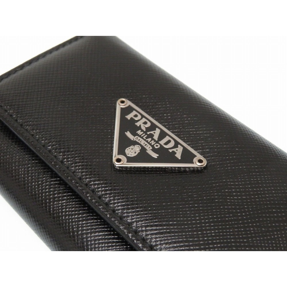 Key holders Prada - Black saffiano key holder - 2PP058053002