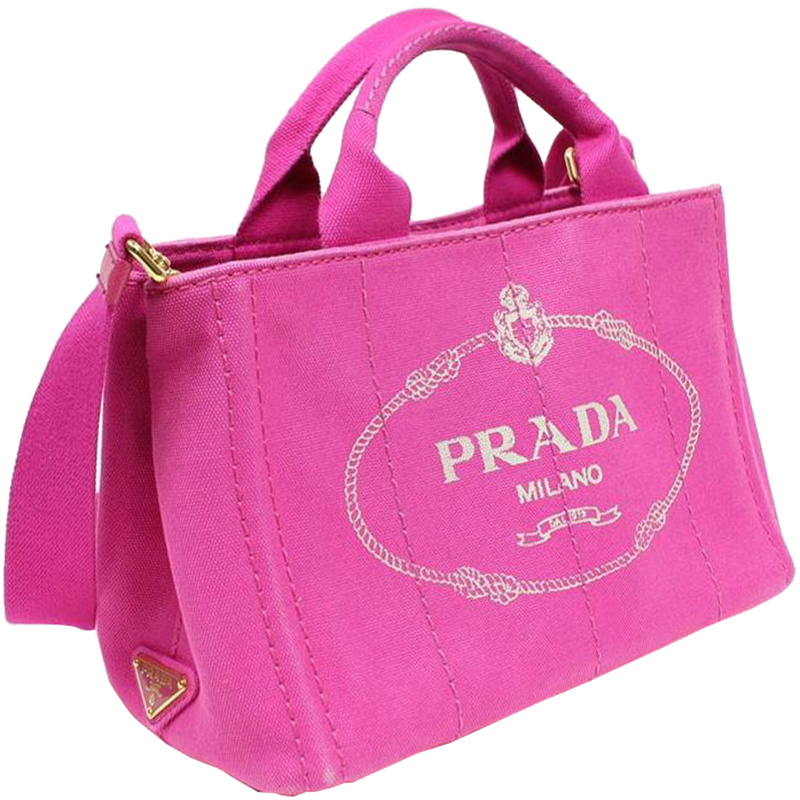 

Prada Pink Canvas Tote