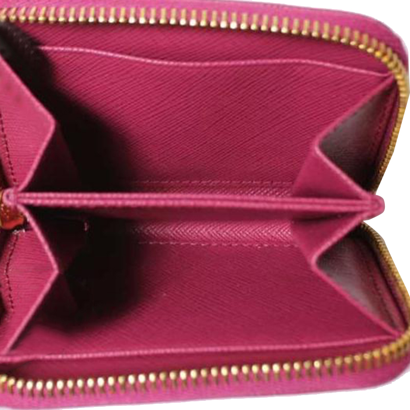 

Prada Pink Saffiano Leather Coin Purse