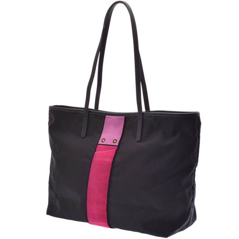 

Prada Black Nylon Shopper Tote