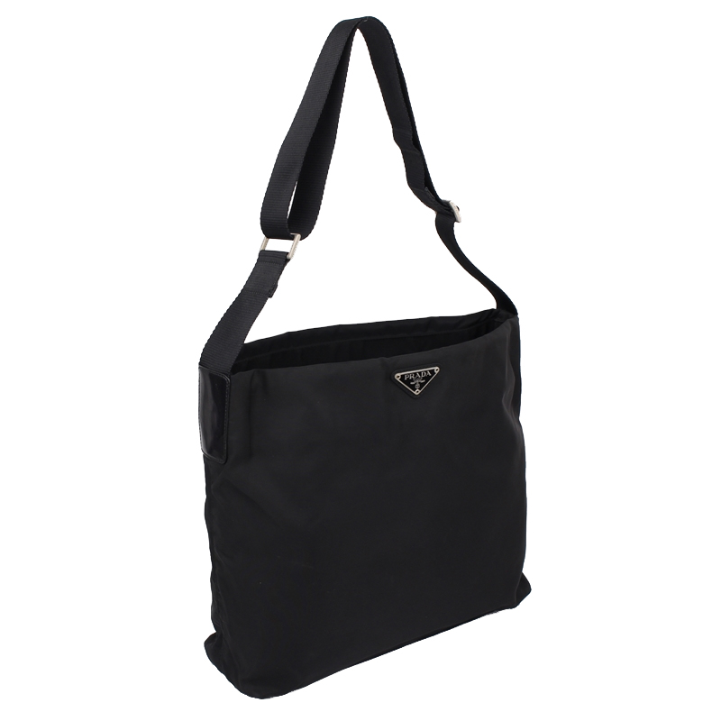

Prada Black Nylon Messenger Bag