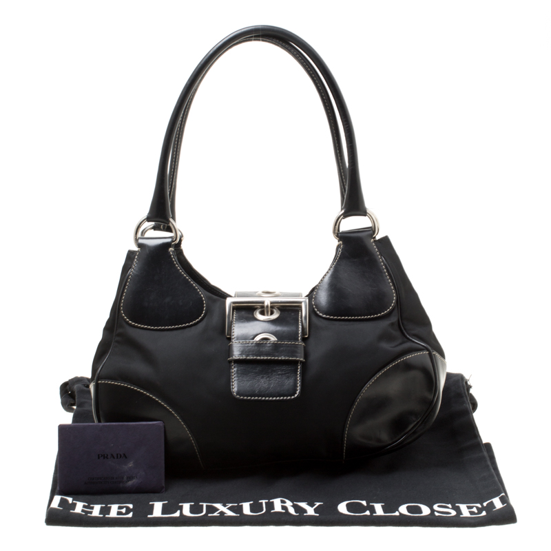 Prada Pattina shoulder bag ($1,850) ❤ liked on Polyvore featuring bags,  handbags, shoulder bags, black, chain strap hand…