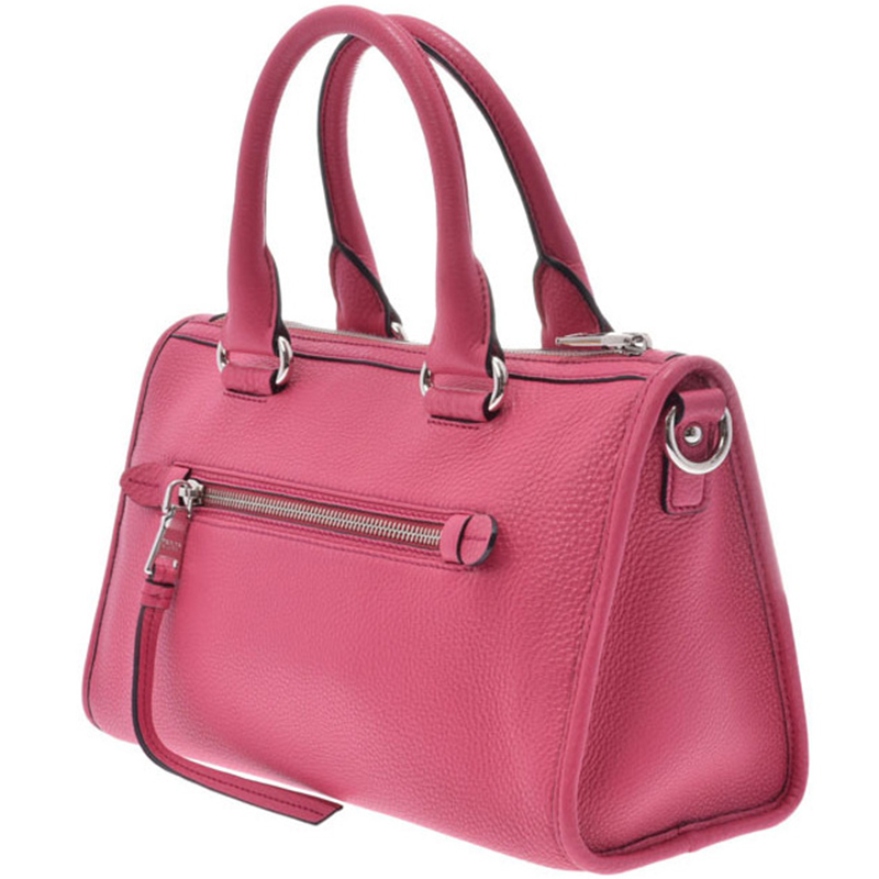 

Prada Pink Vitello Daino Leather Satchel Bag