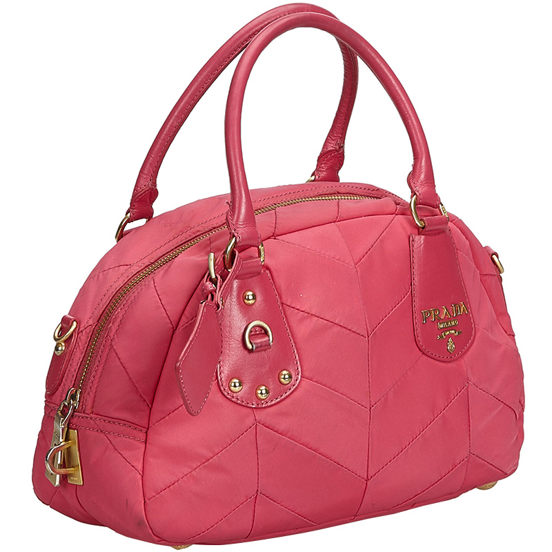 

Prada Pink Quilted Nylon Everyday Bag