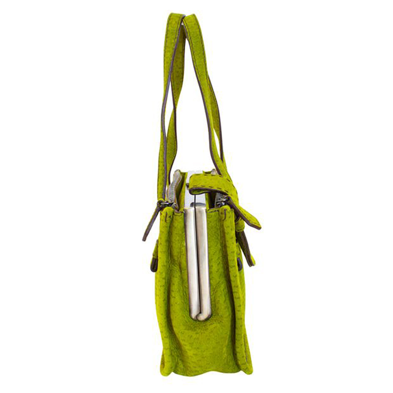 

Prada Green Leather Limited Edition Tote