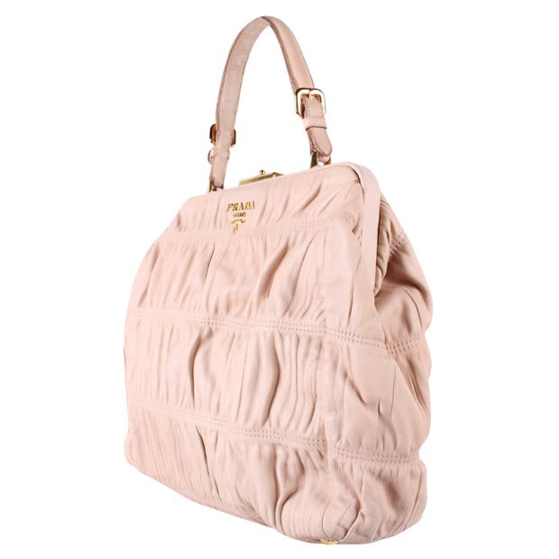 

Prada Pastel Pink Leather Gaufre Bag