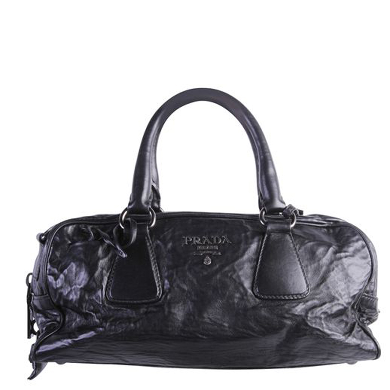 Pre-owned Prada Black Leather Bag