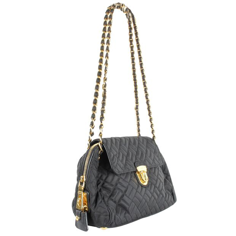 

Prada Black Quilted Fabric Chain Shoulder Bag