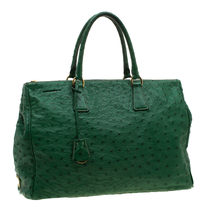 prada green tote bag