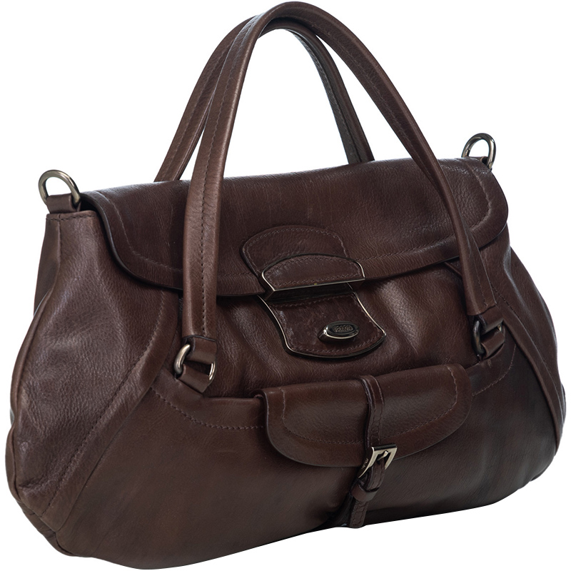 

Prada Dark Brown Leather Satchel
