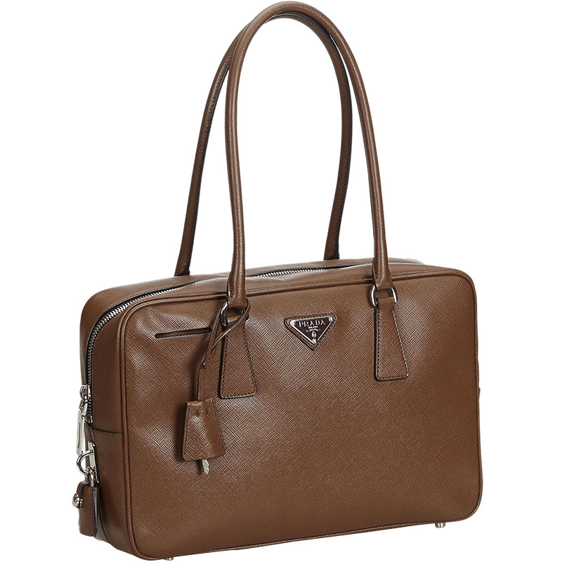

Prada Brown Saffiano Leather Handbag