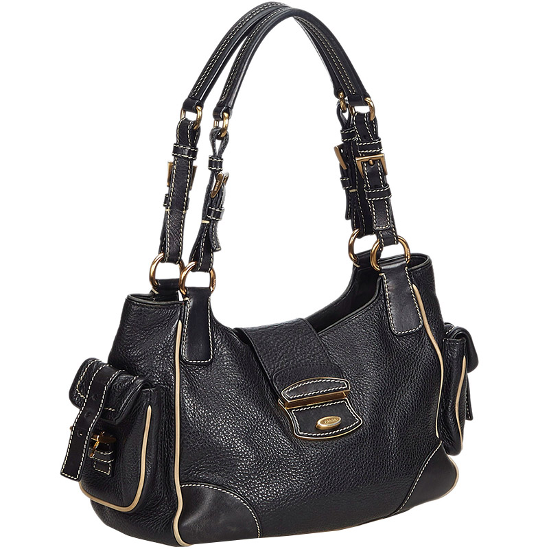 

Prada Black Leather Satchel