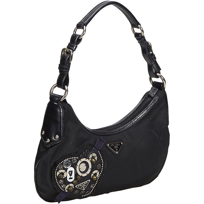 

Prada Black Nylon Shoulder Bag