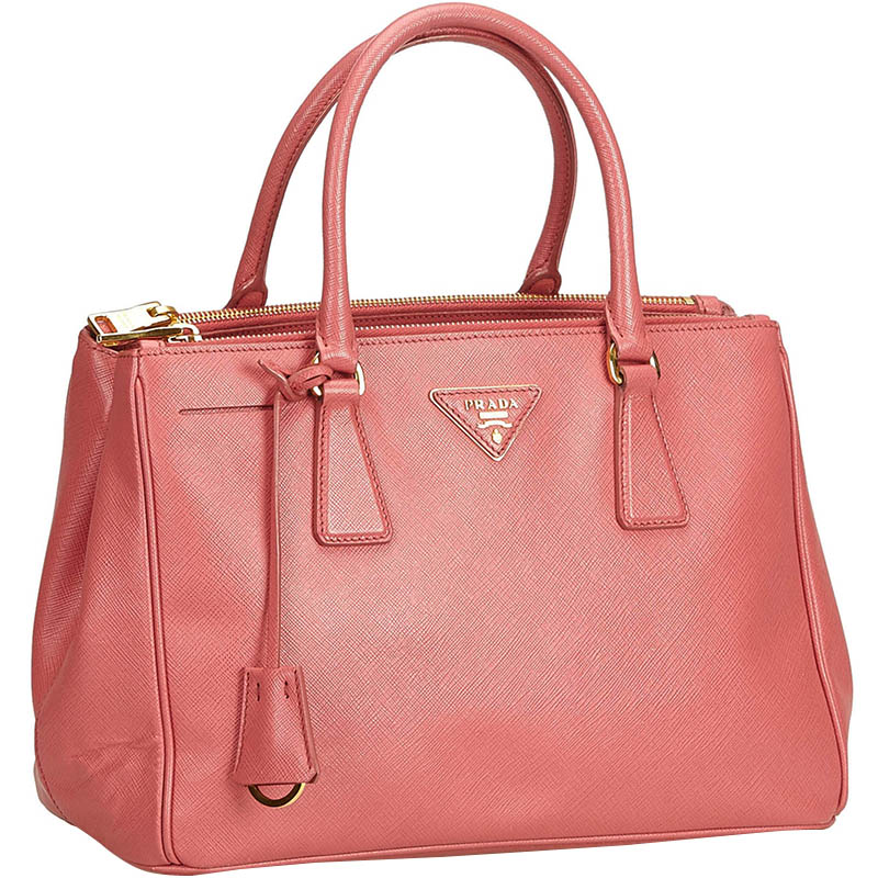 

Prada Pink Saffiano Leather Galleria Satchel
