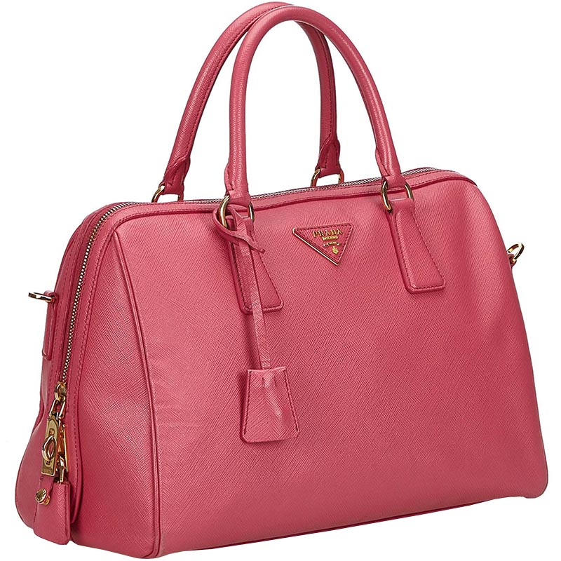 

Prada Pink Saffiano Leather Shoulder Bag