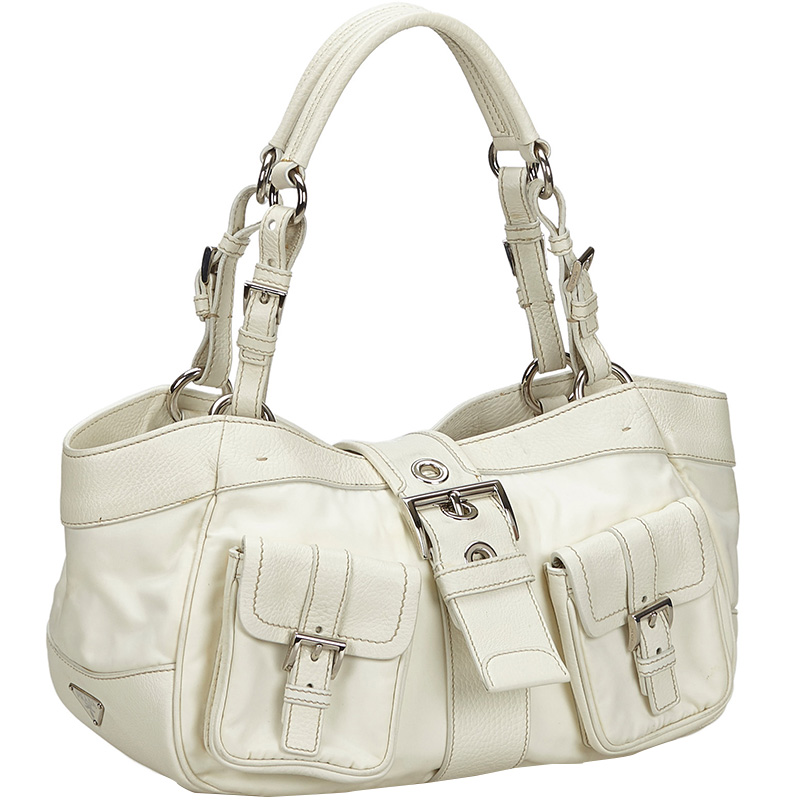 

Prada white Leather Satchel