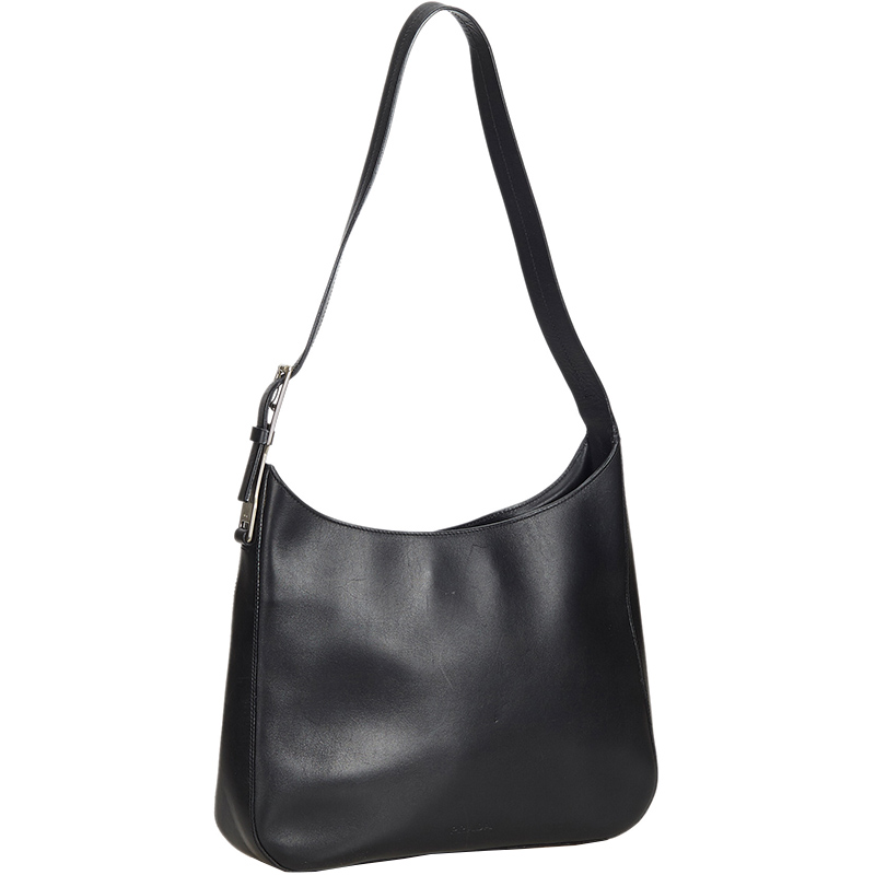 

Prada Black Calfskin Leather Shoulder Bag