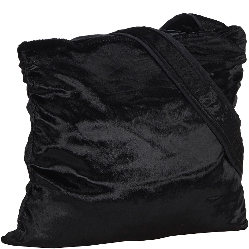

Prada Black Velour Crossbody Bag