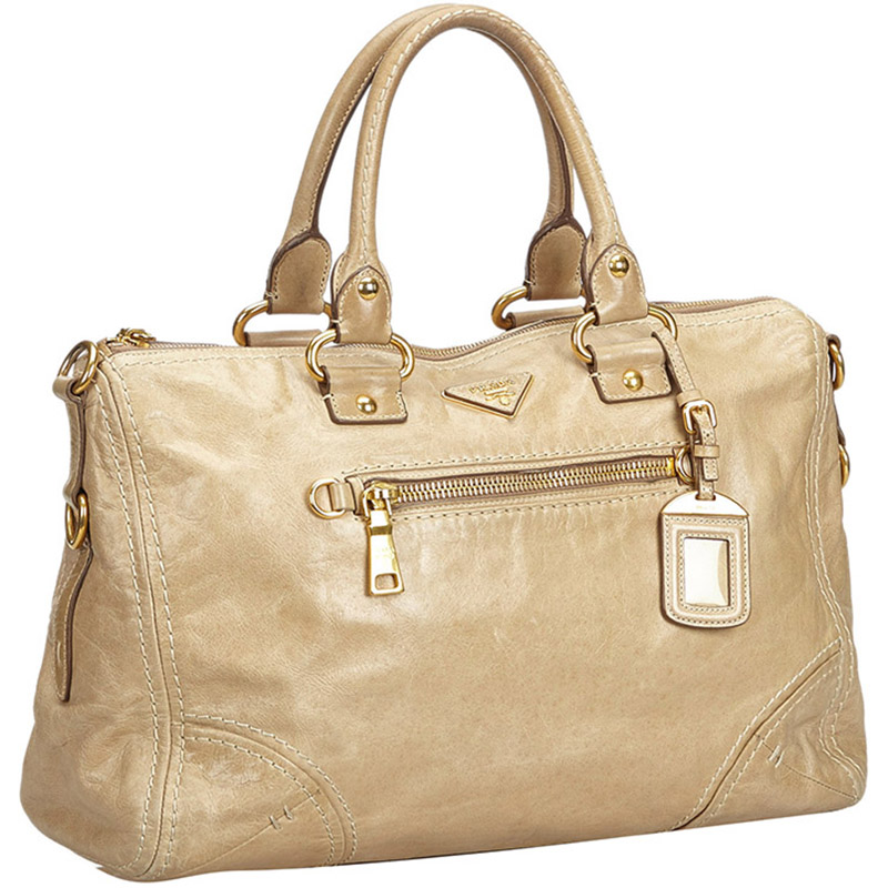 

Prada Brown Leather Satchel