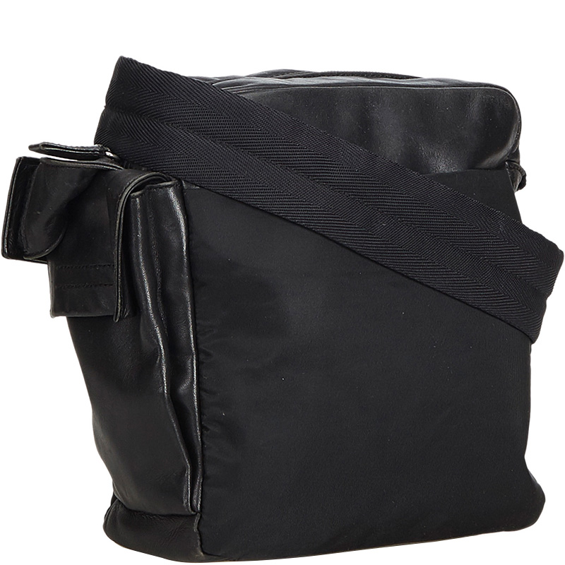 

Prada Black Nylon And Leather Crossbody Bag