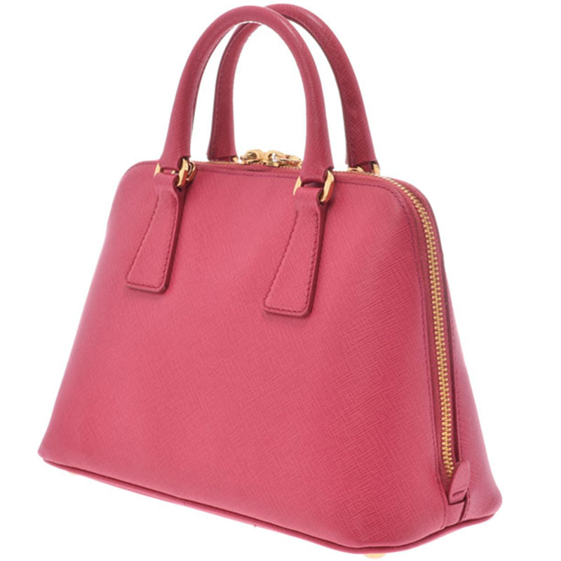 

Prada Pink Saffiano Lux Leather Small Promenade Crossbody Bag
