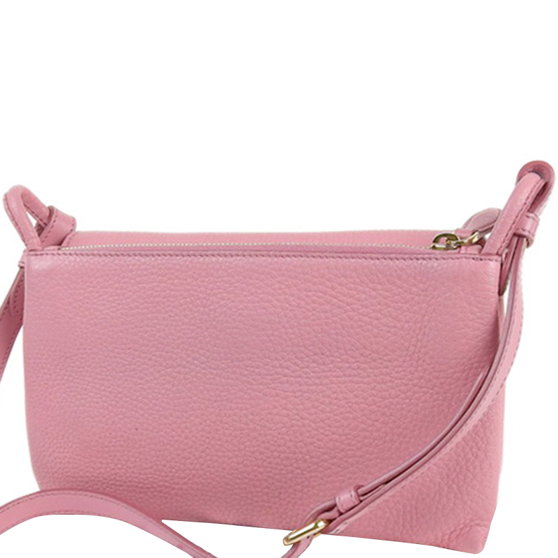 

Prada Pink Leather Crossbody Bag