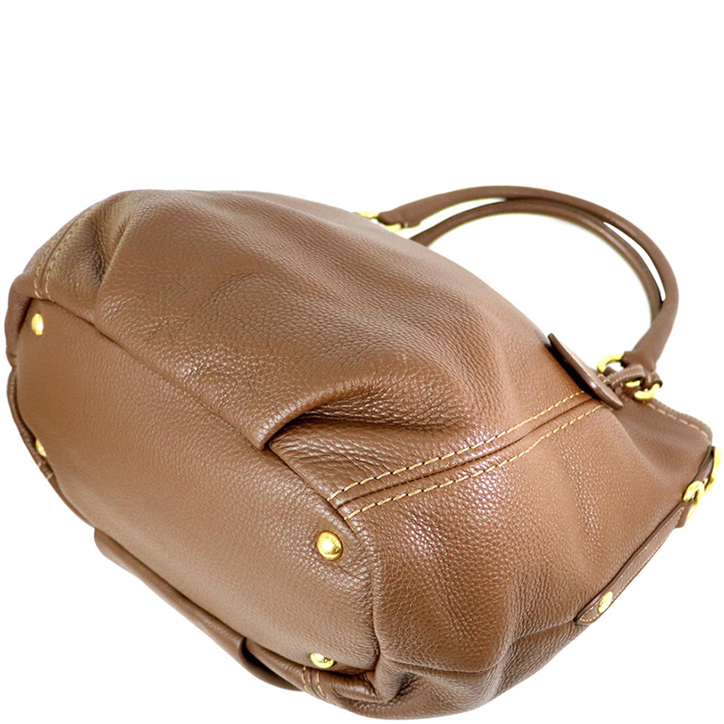 

Prada Brown Leather Shoulder Bag