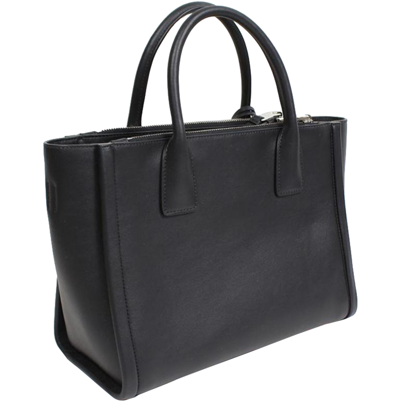 

Prada Black Nylon Leather Shoulder Bag
