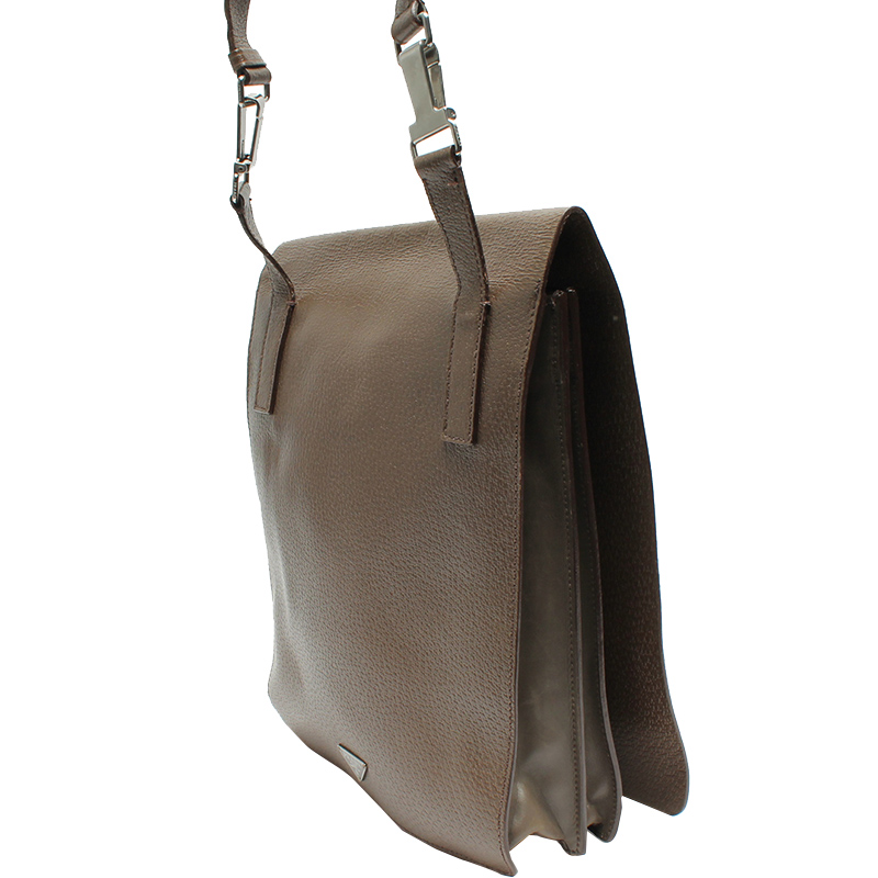 

Prada Brown Leather Shoulder Bag