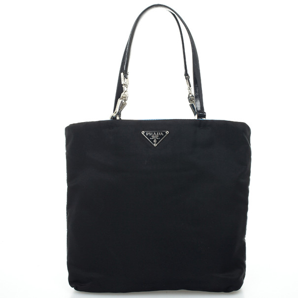 Pre Owned Prada Black Tessuto Nylon Tote