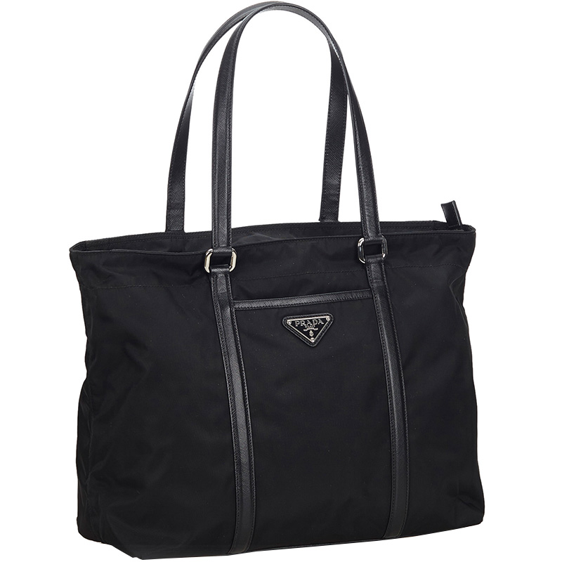 

Prada Black Nylon Tote Bag