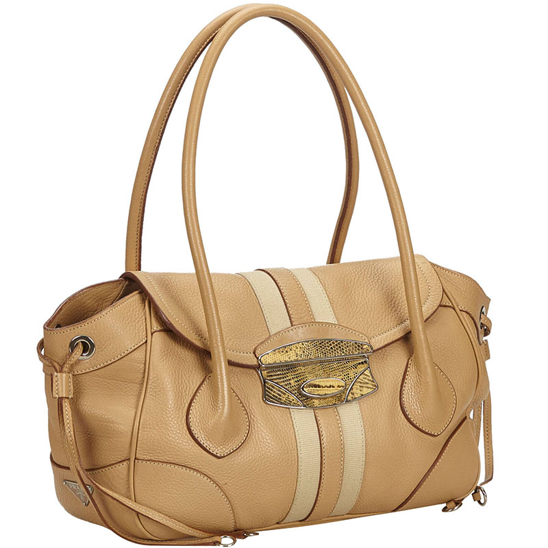 

Prada Brown Leather Satchel