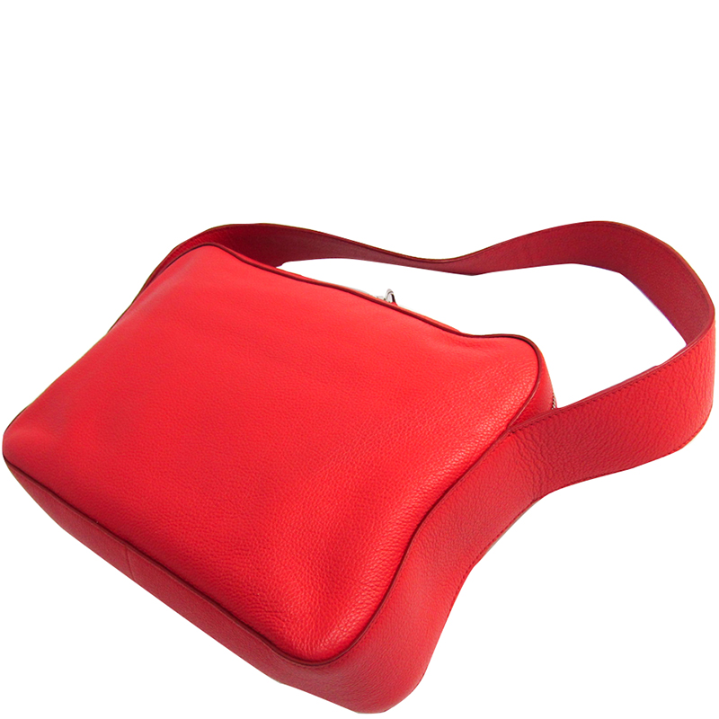 

Prada Red Leather Shoulder Bag