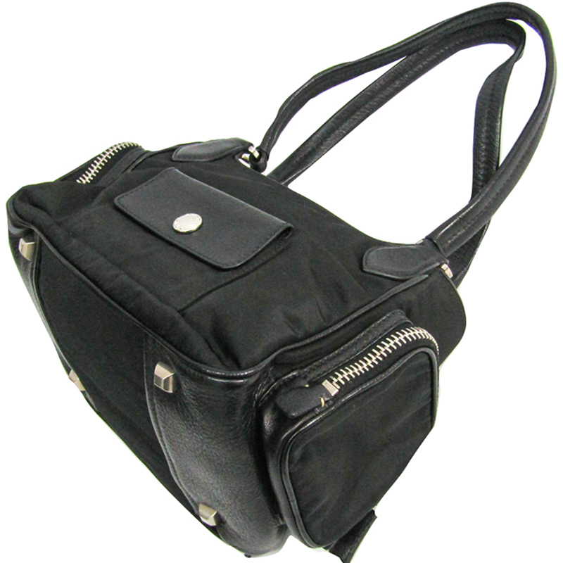 

Prada Black Nylon Leather Shoulder Bag