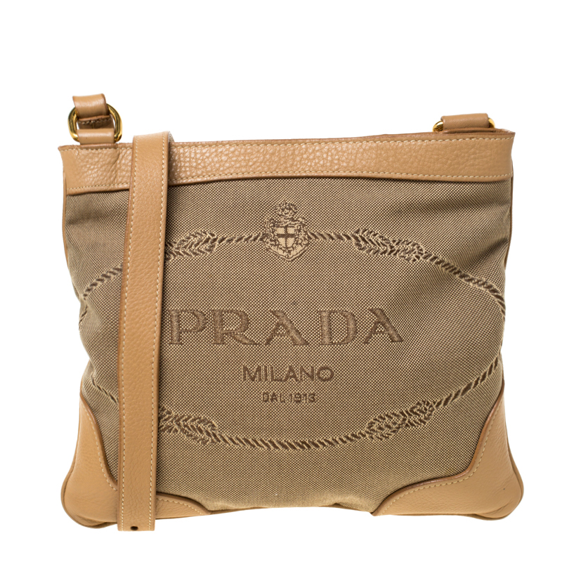 Buy Prada Pre-loved PRADA VIT DAINO Handbag leather light brown 2WAY Online  | ZALORA Malaysia