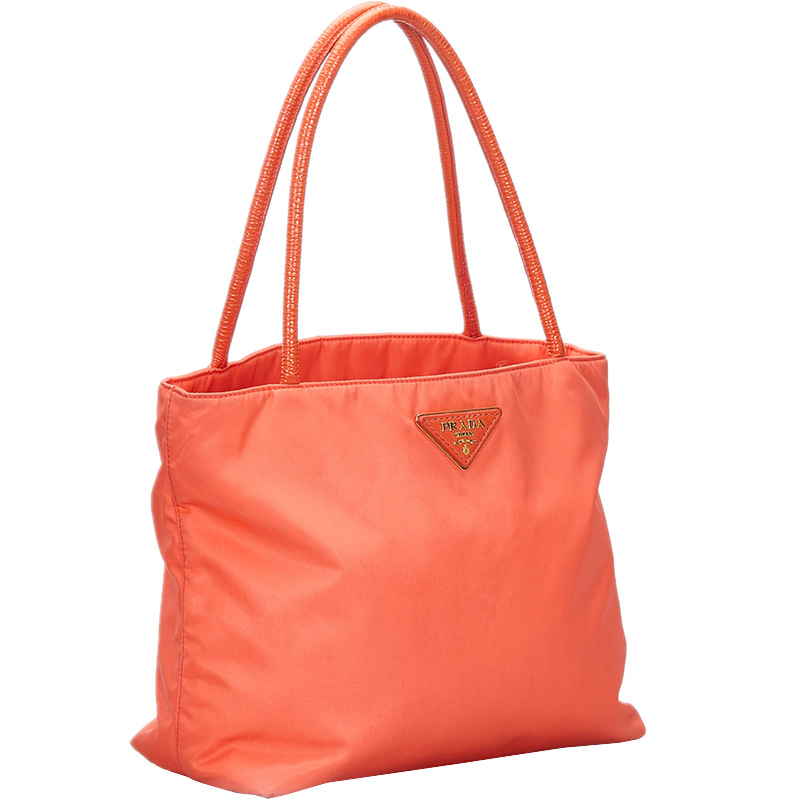 

Prada Red Nylon Tote Bag