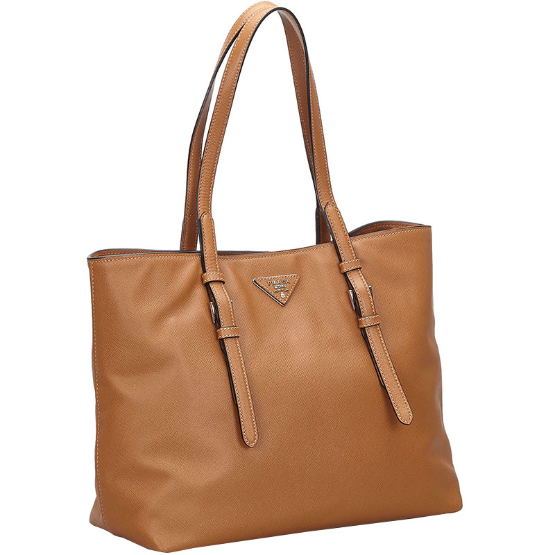 

Prada Brown Saffiano Leather Tote Bag