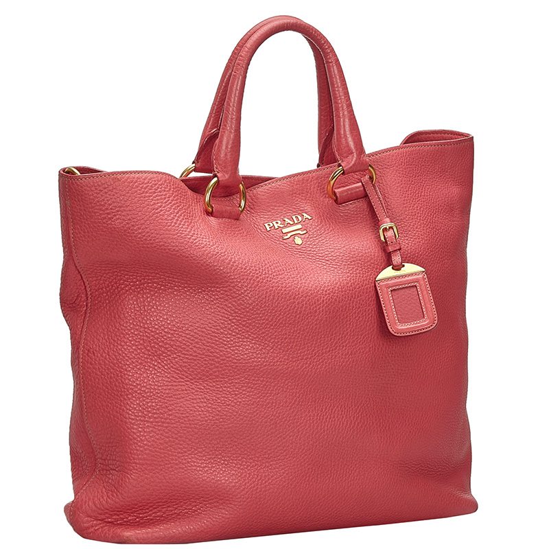 

Prada Pink Vitello Daino Leather Satchel