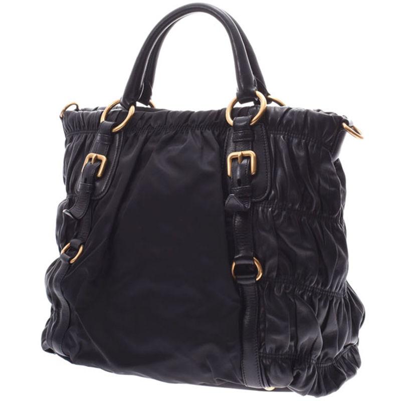 

Prada Black Nylon Nappa Leather Bag