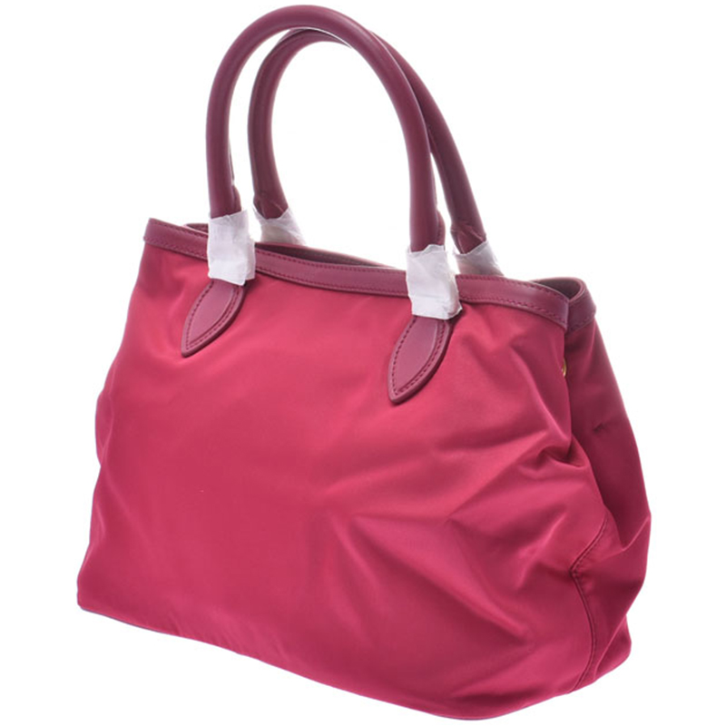 

Prada Pink Nylon Leather Everyday Bag