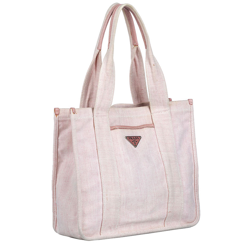 

Prada Brown Canvas Tote Bag, Beige