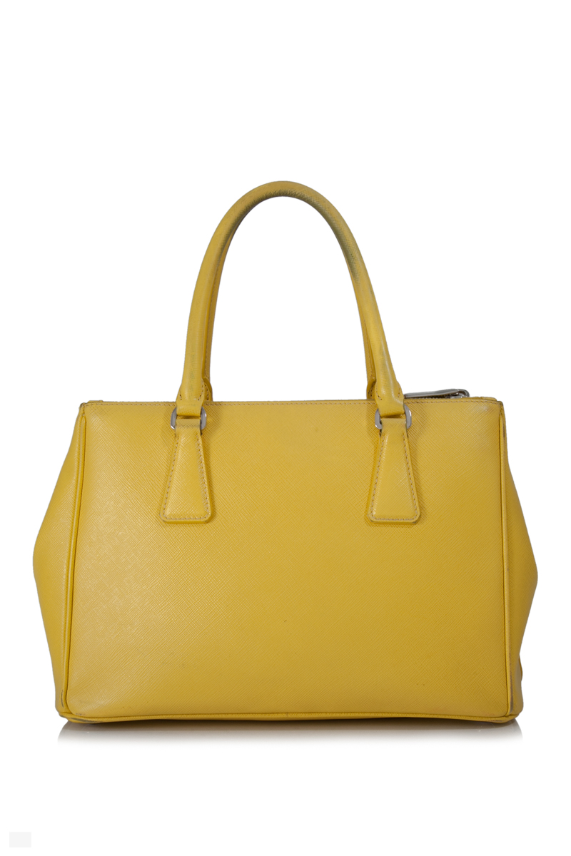 

Prada Yellow Saffiano Leather Galleria Satchel