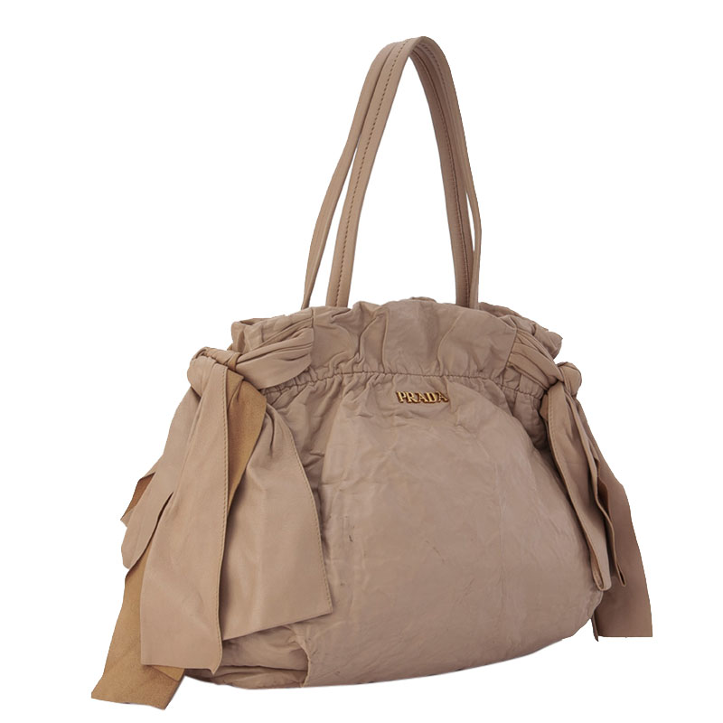 

Prada Brown Leather Bow Satchel