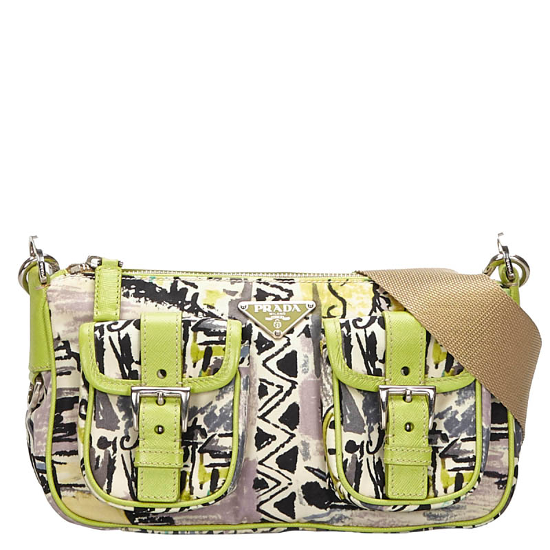 prada green crossbody bag