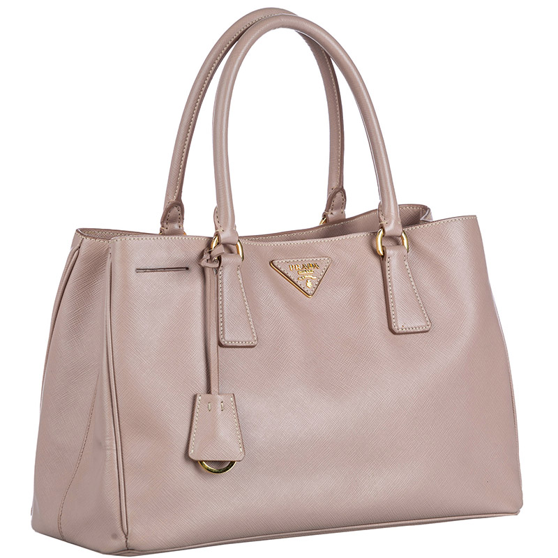 

Prada Brown/Beige Saffiano Lux Leather Galleria Bag