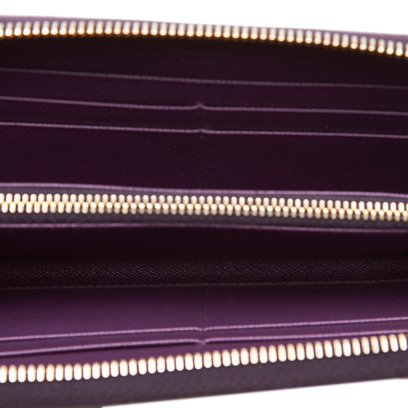 

Prada Purple Saffiano Leather Continental Wallet