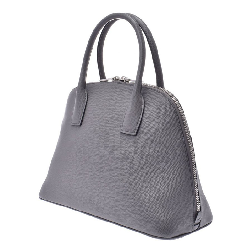 

Prada Gray Saffiano Leather Satchel, Grey
