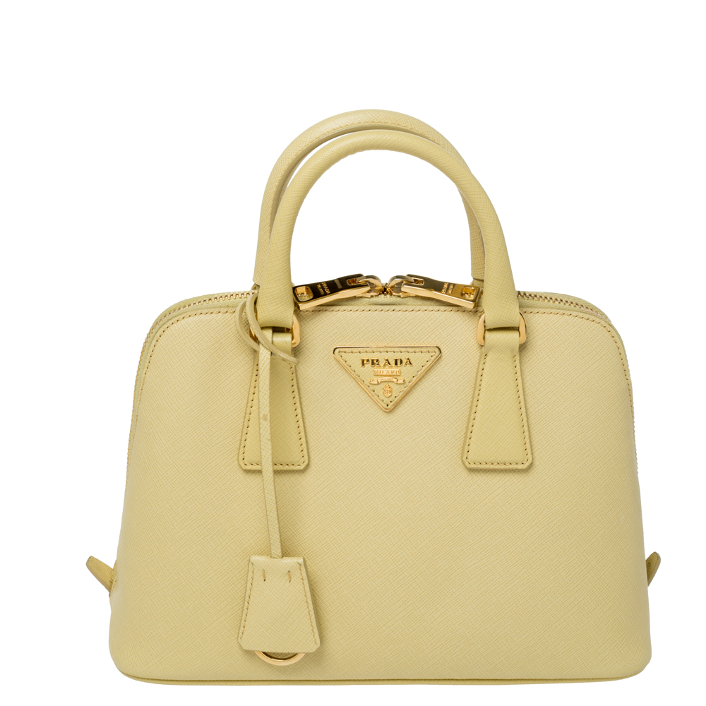 prada saffiano yellow